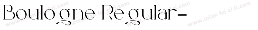 Boulogne Regular字体转换